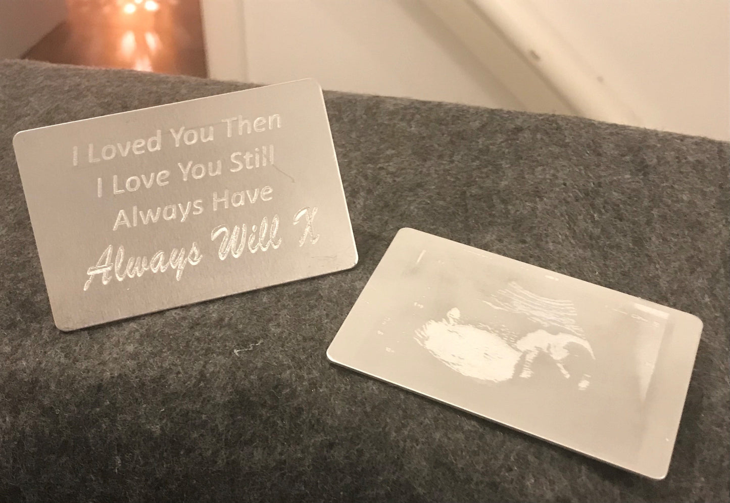 STAINLESS STEEL KEEPSAKE CARD