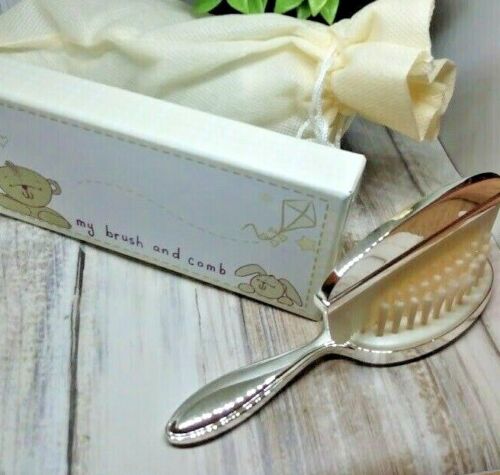 BABY SILVERPLATED BRUSH & COMB SET