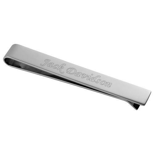 PERSONALISED ST.STEEL TIE PIN - FREE ENGRAVING!