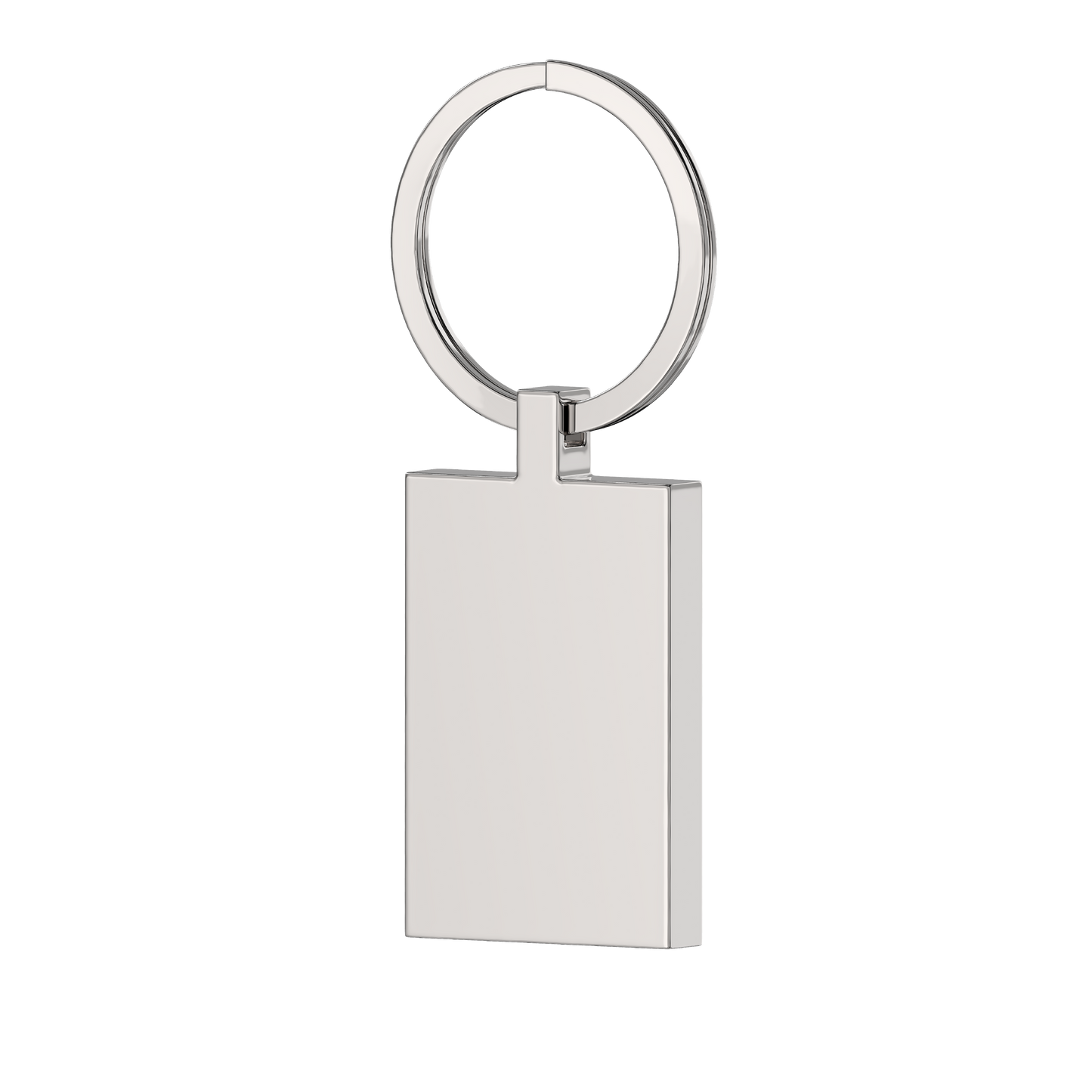 PREMIUM STAINLESS STEEL RECTANGULAR KEYRING