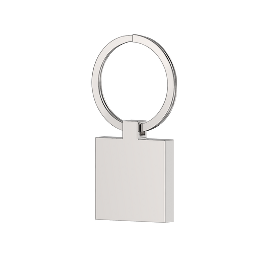PREMIUM STAINLESS STEEL SQUARE KEYRING