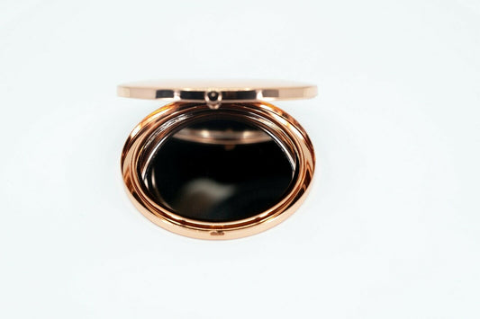 PERSONALISED COMPACT MIRROR - ROSE GOLD
